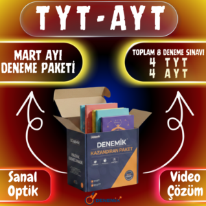TYT - AYT MART DENEME PAKETİ (8 DENEME)
